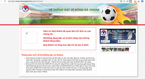 VFF: Hệ thống báo hết vé sớm là do 'hiểu sai câu chữ'