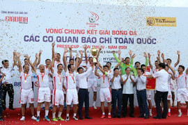 Đội VTV vô địch Giải bóng đá các cơ quan Báo chí toàn quốc Press Cup 2019