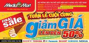 Media Mart giảm giá mạnh tuần lễ cuối tháng khuyến mại