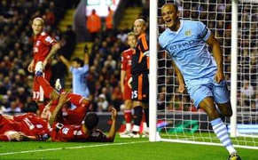 Cầm chân Liverpool, Man City vững vàng ngôi đầu bảng