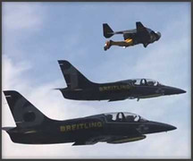 Video: Thót tim cảnh 'người bay' liệng cùng phản lực