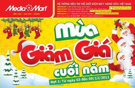 Mùa giảm giá cuối năm tại Media Mart