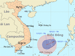 Áp thấp nhiệt đới có thể mạnh lên thành bão