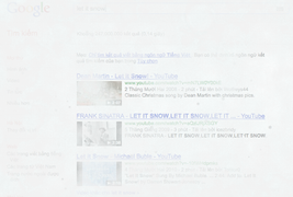 Google ngập tràn tuyết trắng với “let it snow”