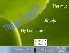 Thêm thư mục vào thanh Taskbar