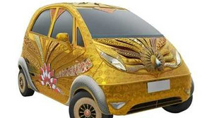 Cận cảnh Tata Nano dát gần 80 kg vàng