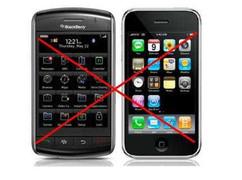iPhone và BlackBerry thụ 