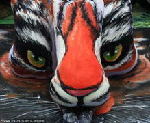 Chúa sơn lâm uyển chuyển trên... lưng mỹ nữ