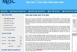 Xuất hiện từ cấm trên website Cảng HK miền Trung