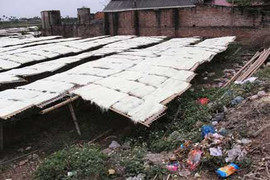 Xây nhà lầu, tậu xe hơi nhờ sản xuất… miến bẩn