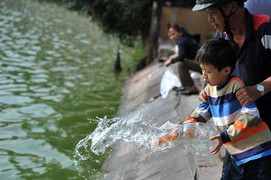 Hà Nội: Nô nức đi thả cá tiễn ông Táo về trời