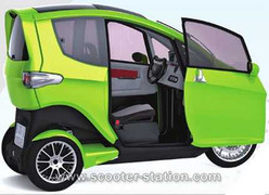 Ngắm xe điện ba bánh sắp ra lò