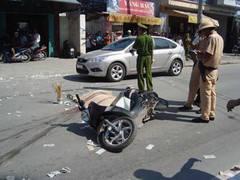 Mỹ Tho: Rượt cướp, con chết thảm, mẹ đa chấn thương