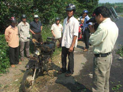 Phú Yên: Xe máy đang dựng bỗng nhiên phát hỏa