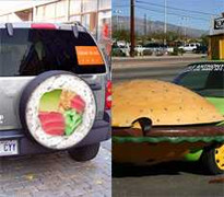 Khi xe cũng “thèm” sushi, hamburger