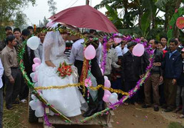 Video xe trâu rước dâu 