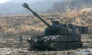 Ảnh: Mỹ - Hàn tập trận bắn đạn thật