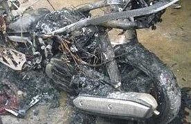 Cháy xe AirBlade ở Quảng Bình: Chủ xe đốt để trốn nợ