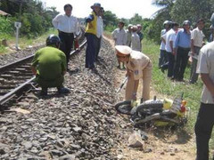 Cố vượt xe qua đường sắt, 2 người tử vong tại chỗ