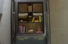 Những giá sách thú vị mang bóng dáng xe