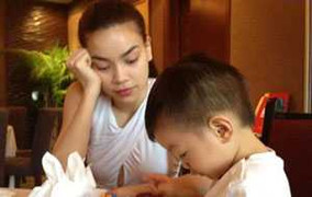 Cường Đô la khoe ảnh cận mặt mẹ con Hà Hồ