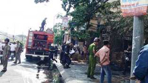 TP. HCM: Một quán ăn gia đình cháy rụi