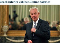 16 Bộ trưởng Hy Lạp đồng ý không nhận lương
