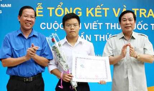 Bức thư gửi VĐV khuyết tật giành giải nhất UPU quốc tế