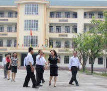 Lãnh đạo Bộ GD-ĐT thăm trường THPT VTC