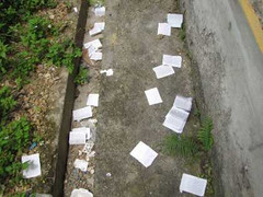 Xuất hiện cảnh phao thi rơi trắng hội đồng thi