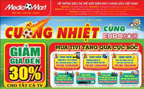 Khởi động Euro 2012 - Tivi cao cấp giảm giá mạnh
