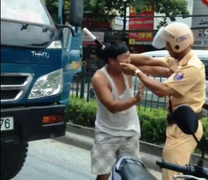 Đã biết danh tính CSGT hành hung tài xế xe tải