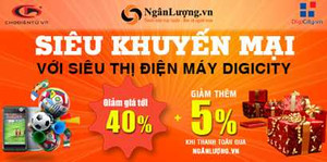 Siêu thị điện máy Digicity siêu khuyến mãi mùa Euro