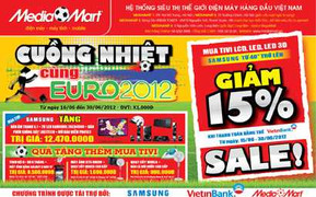Giảm thêm 15% cho chủ thẻ Vietinbank tại Media Mart