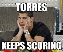 Ảnh chế Facebook: Torres báo hiệu tận thế 2012