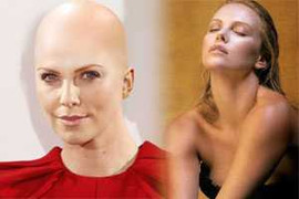 Fan sốc vì Charlize Theron cạo trọc đầu