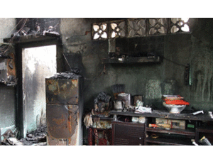 Cháy nhà trong đêm, một phụ nữ tử vong