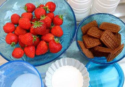 Hướng dẫn làm bánh sữa chua dâu tây