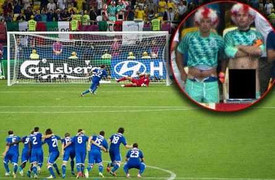 Hình ảnh biến thái CĐV Anh trong tấn bi kịch penalty