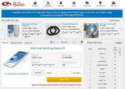 Đấu giá ngược nhận Samsung Galaxy S3 trên Chodientu.vn