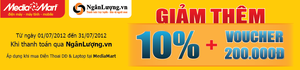 Ưu đãi lớn từ Media Mart và NgânLượng.vn khi mua Online