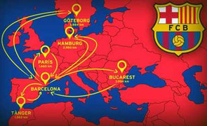 Barca “chạy sô” đá giao hữu