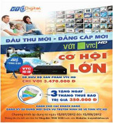 Tặng 3 tháng thuê bao cho đầu thu VTC HD mới