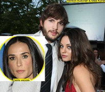 Chồng cũ có con với Mila Kunis, Demi Moore sốc nặng