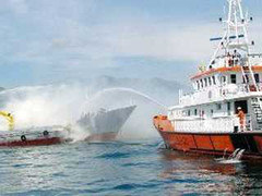 Diễn tập cứu nạn hàng hải quy mô lớn ở Nha Trang