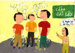 Ngắm bức tranh trẻ em ‘vạch tội’ người lớn