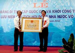 Khu lưu niệm Võ Chí Công thành di tích quốc gia