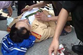 Bắt 4 côn đồ đâm chém cảnh sát giao thông