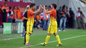 Dinamo Bucares 0-2 Barca: Chào mừng David Villa trở lại