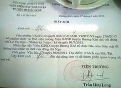 Thông báo chức vụ Viện phó tại… khách sạn